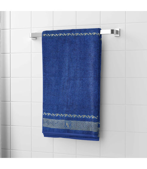 Bath towel “Blue Olympian”