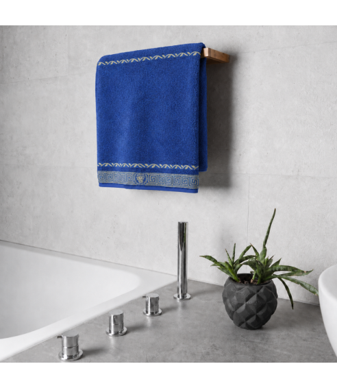 Bath towel “Blue Olympian”