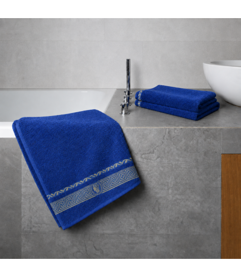 Bath towel “Blue Olympian”