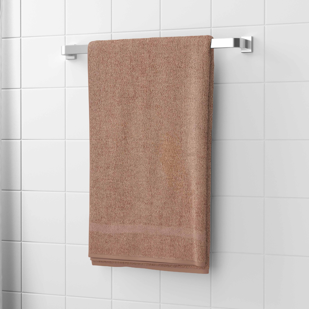 Bath towel “Brown Economic Towel”, 60x35 cm, 100x45 cm