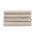 Bath towel “Brown Lines”, 70x140 cm. Light brown towel with a subtle vertical striped pattern. Bath towel “Brown Lines”, 70x140 cm. Light brown towel with a subtle vertical striped pattern.