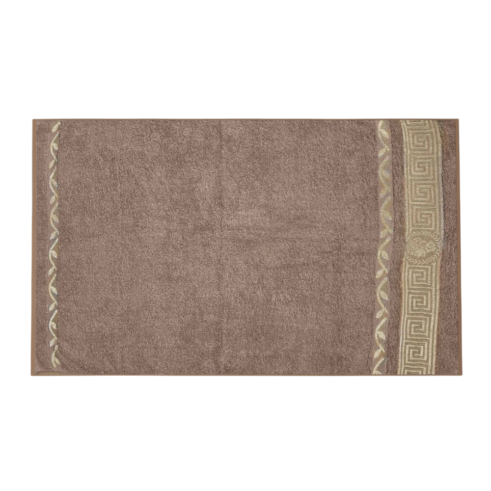 Bath towel “Brown Olympian”, 50x100 cm, 70x140 cm. Legant brown towel that adds coziness to the bathroom.