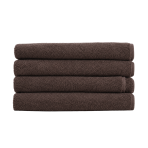 Bath towel “Brown towel”, 50x100 cm, 70x140 cm. Dark brown solid towel with terry texture