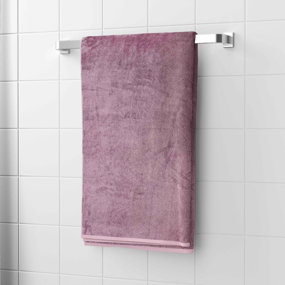Bath towel “Grape”, 70x140 cm. Sumptuous grape-colored towel, crafted for ultimate comfort and style in your bath routine.