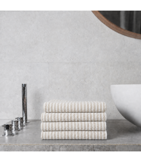 Bath Towel “Gray Lines”