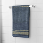 Bath towel “Grey Olympian”, 50x100 cm, 70x140 cm. Elegant dark gray towel that provides a sense of warmth and coziness.