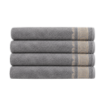 Bath towel “Grey Olympian”, 70x140 cm. Dark gray towel with greek ornaments and golden accents. Bath towel “Grey Olympian”, 70x140 cm. Dark gray towel with greek ornaments and golden accents.