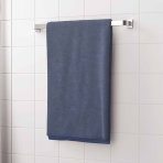 Bath towel “Dark Grey Softness”, 70x140 cm. Deep gray towel without patterns