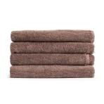 Bath towel “Light Brown towel”, 50x100 cm, 70x140 cm. Brown-gray solid towel with terry texture