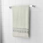 Bath towel “Moreng”, 70x140 cm. Soft white towel for a timeless and classic bathroom look.