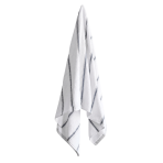 Bath towel “Pebble Stripe”, 70x130 cm. White towel decorated with subtle grey lines and stripes Bath towel “Pebble Stripe”, 70x130 cm. White towel decorated with subtle grey lines and stripes
