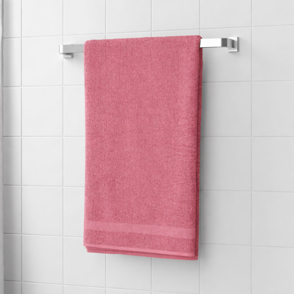 Bath Towel “Pink Economic Towel”, 60x35 cm, 100x45 cm