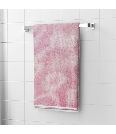 Bath Towel “Pink Lines”