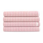 Bath Towel “Pink Lines”, 70x140 cm. Light pink bath towel with fine white horizontal stripes Bath Towel “Pink Lines”, 70x140 cm. Light pink bath towel with fine white horizontal stripes