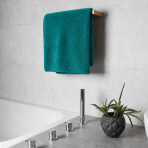 Bath Towel “Pond Softness”, 70x140 cm. Turquoise towel with a subtle fabric surface Bath Towel “Pond Softness”, 70x140 cm. Turquoise towel with a subtle fabric surface