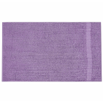Bath Towel “Purple Economic Towel”, 60x35 cm, 100x45 cm. Minimalist purple towel in a modern bathroom interior.