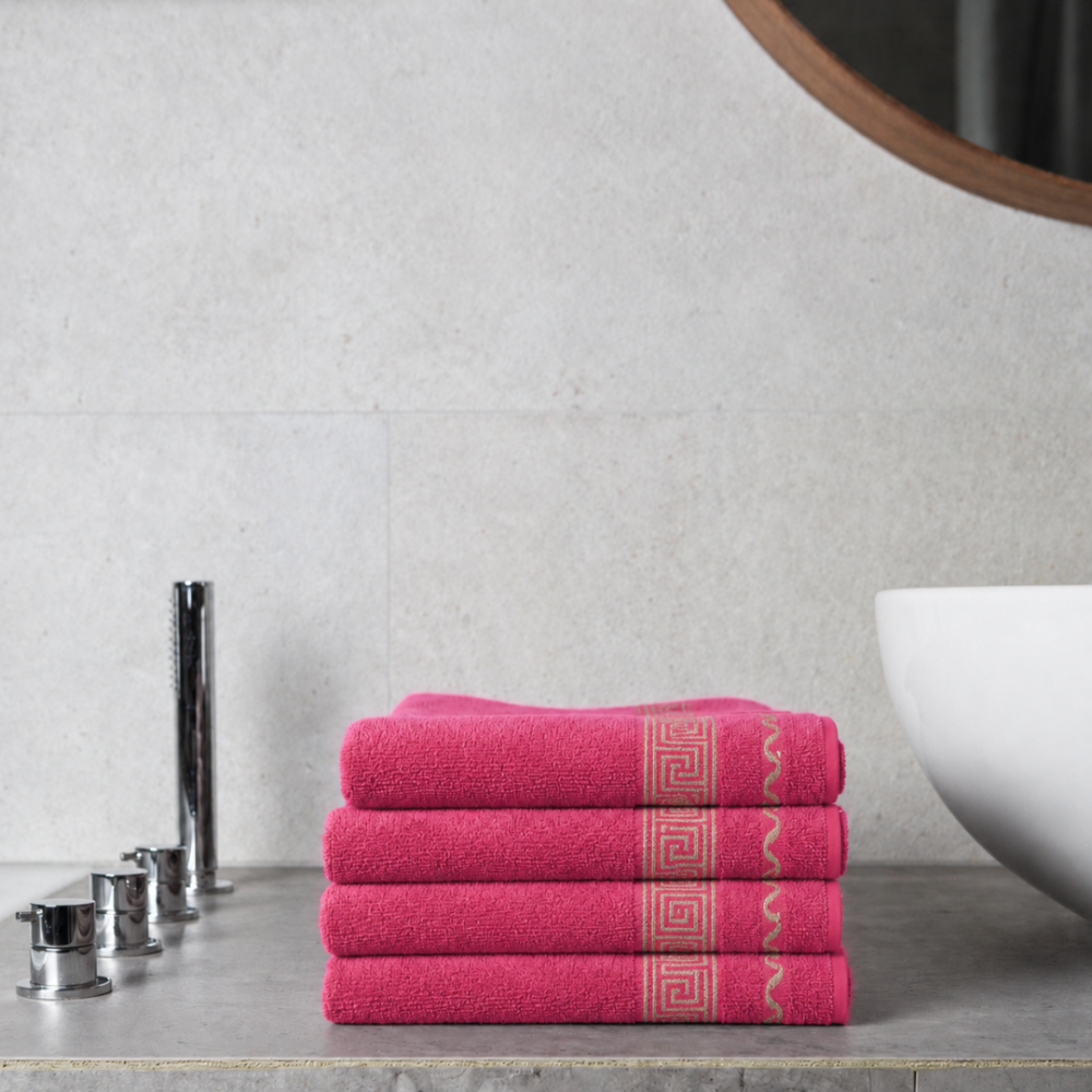 Bath towel “Red Olympian”, 50x100 cm, 70x140 cm Bath towel “Red Olympian”, 50x100 cm, 70x140 cm