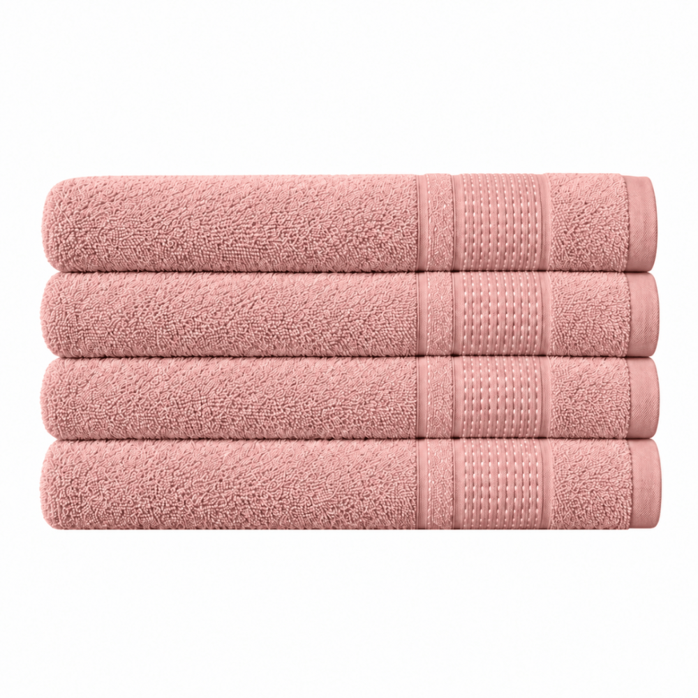 Bath towel “Royal Coral towel”, 70x140 cm. Soft pink bath towel with a subtle embossed pattern. Bath towel “Royal Coral towel”, 70x140 cm. Soft pink bath towel with a subtle embossed pattern.