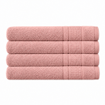 Bath towel “Royal Coral towel”, 70x140 cm. Soft pink bath towel with a subtle embossed pattern. Bath towel “Royal Coral towel”, 70x140 cm. Soft pink bath towel with a subtle embossed pattern.