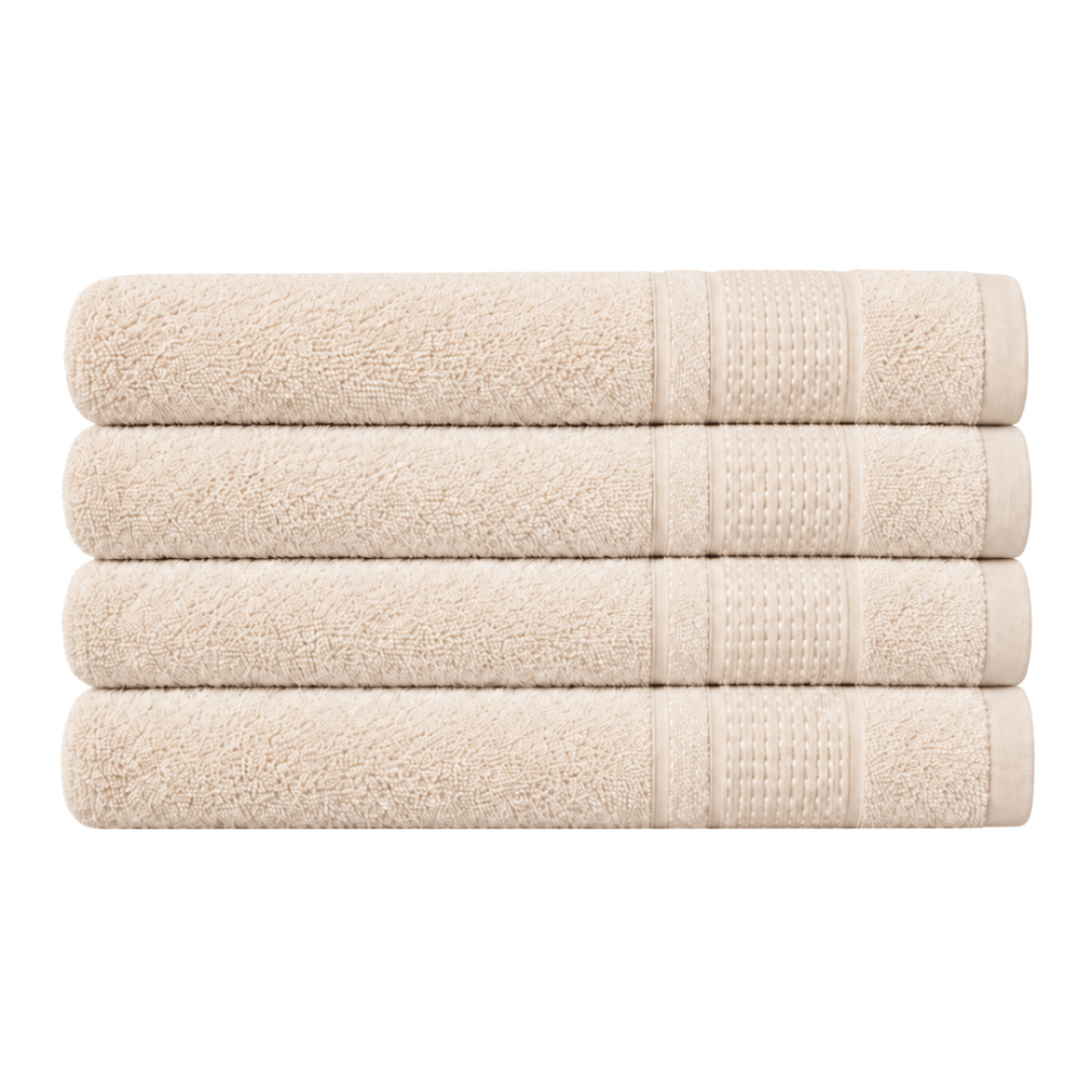 Bath towel “Royal Cream towel”, 70x140 cm. Cream towel with a decorative woven border. Bath towel “Royal Cream towel”, 70x140 cm. Cream towel with a decorative woven border.