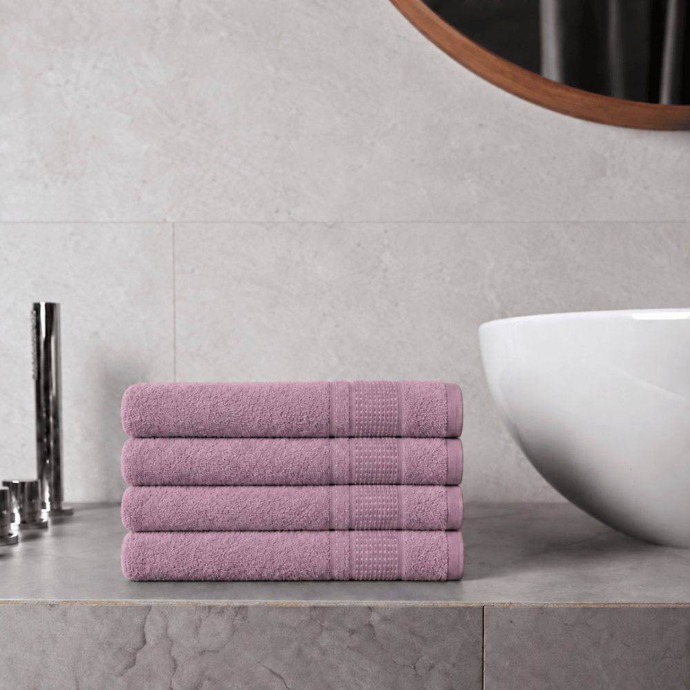 Bath towel “Royal Grape towel”, 70x140 cm. Soft purple bath towel with a decorative striped border. Bath towel “Royal Grape towel”, 70x140 cm. Soft purple bath towel with a decorative striped border.