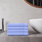 Bath towel “Royal Lilac towel”, 70x140 cm. Soft blue bath towel with a decorative striped border. Bath towel “Royal Lilac towel”, 70x140 cm. Soft blue bath towel with a decorative striped border.