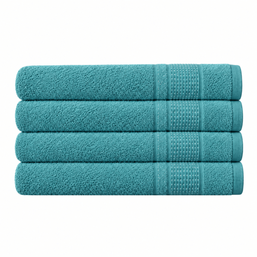 Bath towel “Royal Turquoise towel”, 70x140 cm. Turquoise bath towel with a subtle embossed pattern. Bath towel “Royal Turquoise towel”, 70x140 cm. Turquoise bath towel with a subtle embossed pattern.