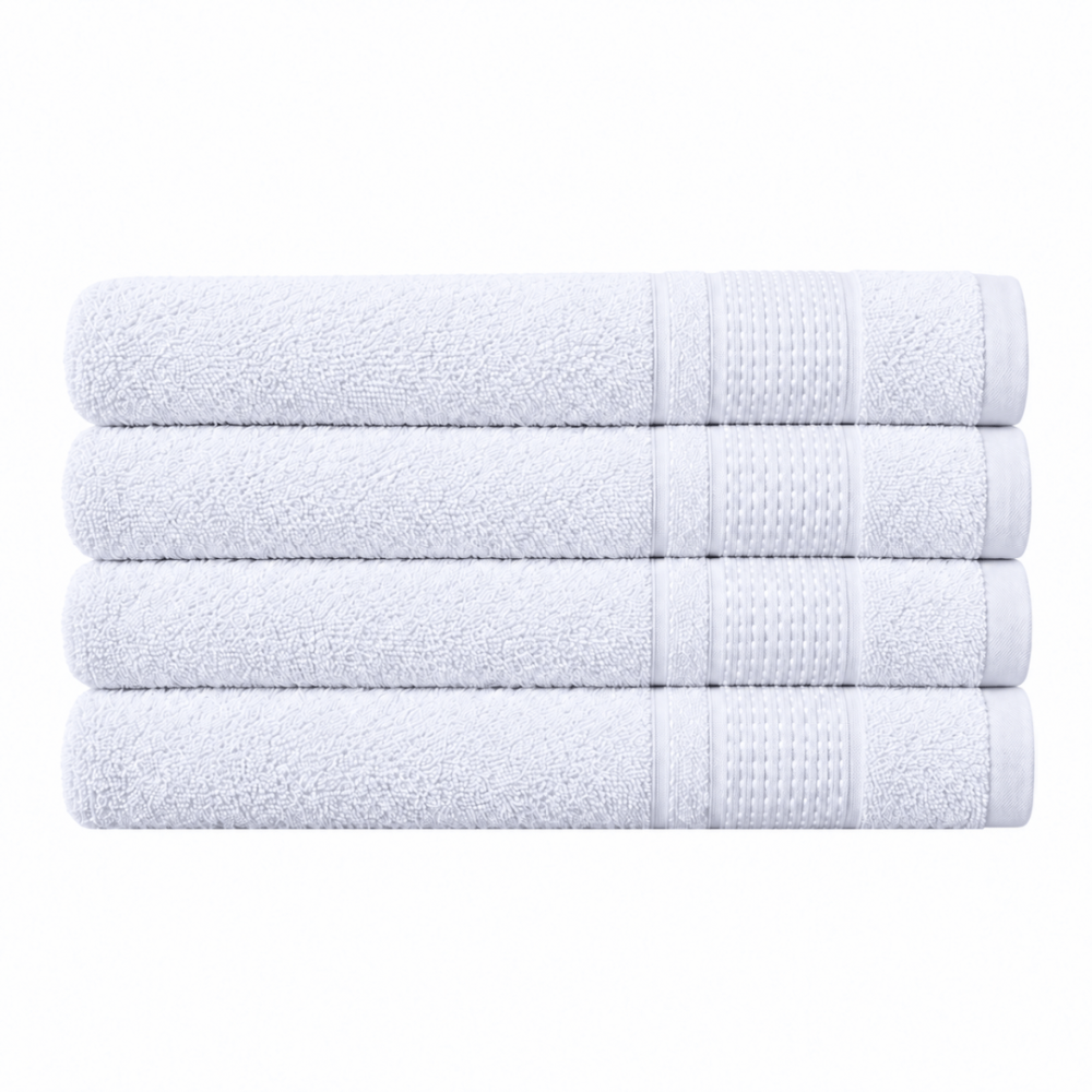 Bath towel “Royal White towel”, 70x140 cm. White bath towel with a subtle embossed textured pattern. Bath towel “Royal White towel”, 70x140 cm. White bath towel with a subtle embossed textured pattern.
