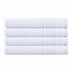 Bath towel “Royal White towel”, 70x140 cm. White bath towel with a subtle embossed textured pattern. Bath towel “Royal White towel”, 70x140 cm. White bath towel with a subtle embossed textured pattern.