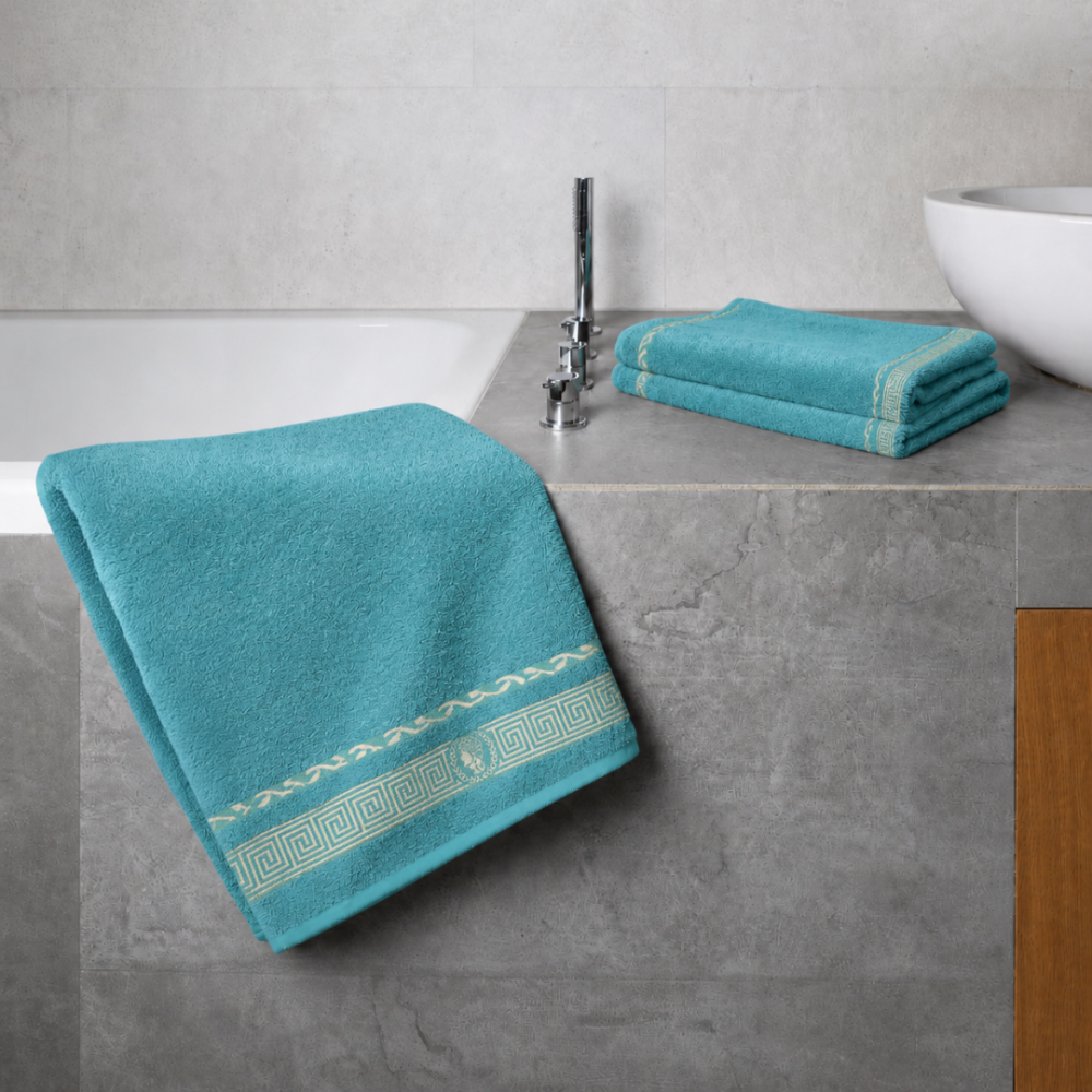 Bath towel “Seafoam Olympian”, 50x100 cm, 70x140 cm Bath towel “Seafoam Olympian”, 50x100 cm, 70x140 cm