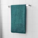 Bath towel “Teal Softness”, 70x140 cm. Soft looped towel in a rich deep green shade