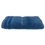 Bath towel “Terry Blue”, 50x90 cm, 70x140 cm. Soft blue cotton bath towel, highly absorbent and plush, perfect for adding a serene and stylish touch to your bathroom decor.