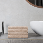 Bath towel “Toffee towel”, 50x100 cm, 70x140 cm. Uniform beige towel with a subtle surface Bath towel “Toffee towel”, 50x100 cm, 70x140 cm. Uniform beige towel with a subtle surface