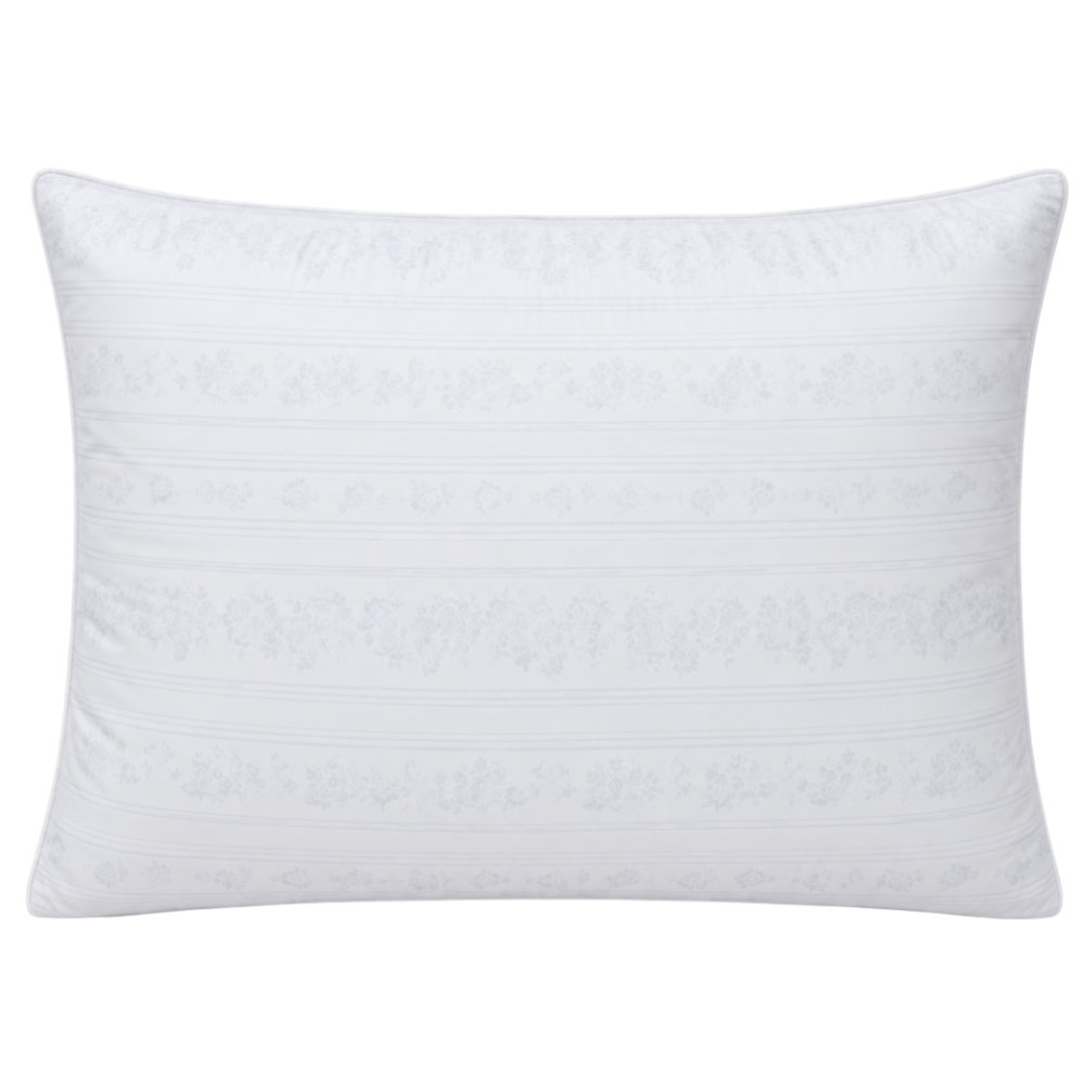 Goose feather pillow “Agne”. Pillow with 100% goose feather filling, white with cotton fabric Goose feather pillow “Agne”. Pillow with 100% goose feather filling, white with cotton fabric